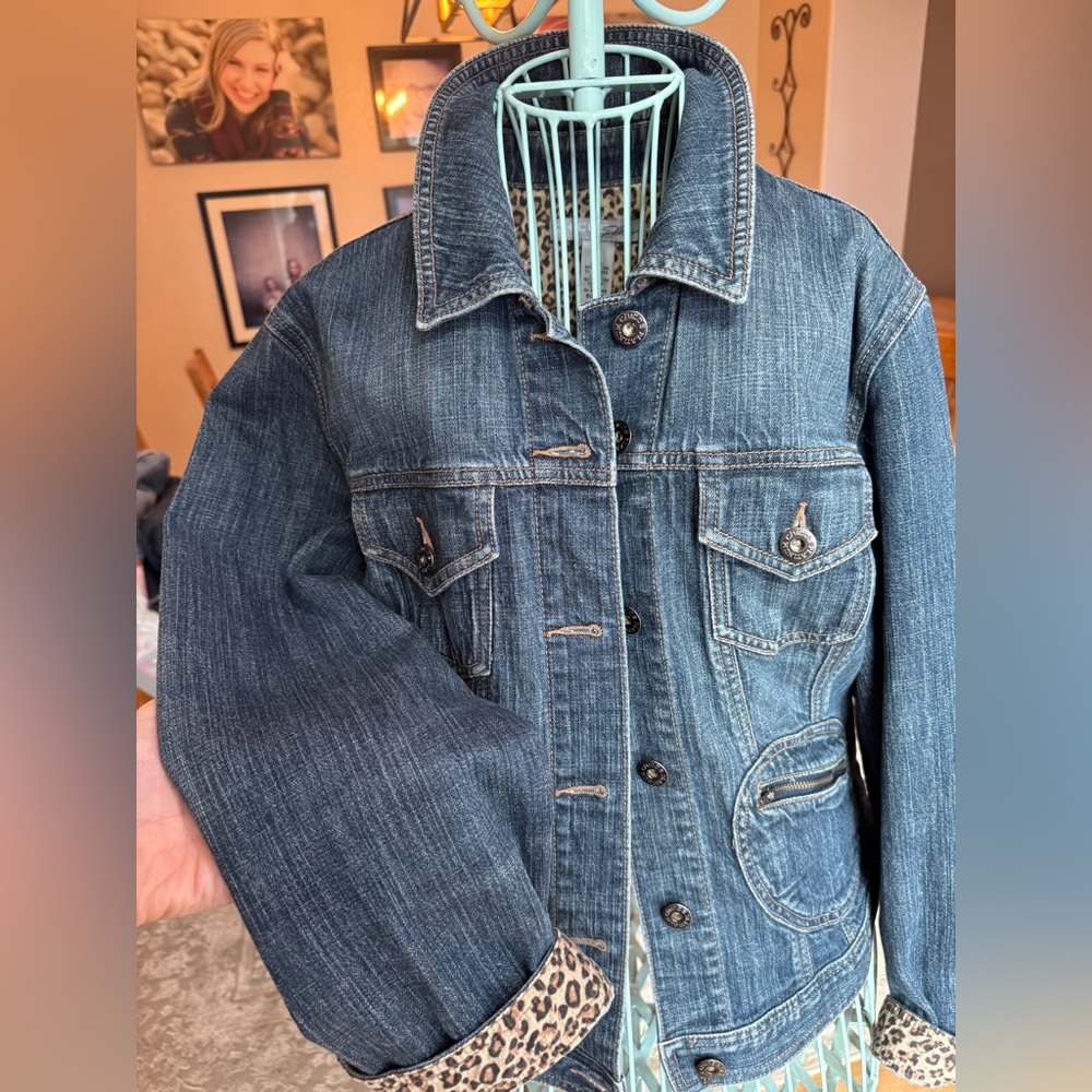Chico's Dark Blue Jean Jacket